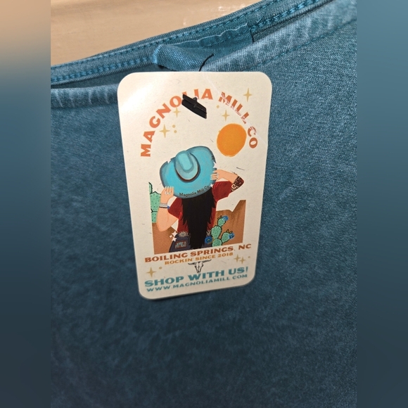 Flirty Fringe One Shoulder Fringe Long Sleeve Teal Top NWT - Picture 7 of 8